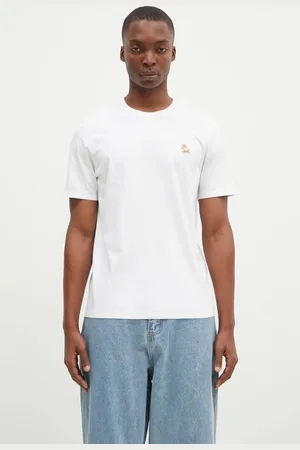 Maison Kitsuné Bavlněné tričko Chillax Fox Patch Regular Tee Shirt barva