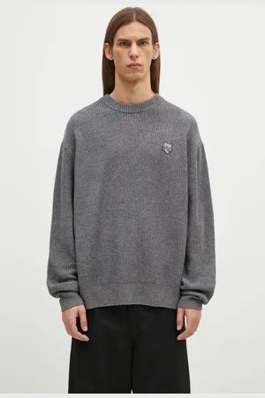 Maison Kitsuné Vlněný svetr Bold Fox Head Patch pánský