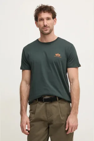 Alpha Industries Bavlněné tričko Basic T Small Logo barva