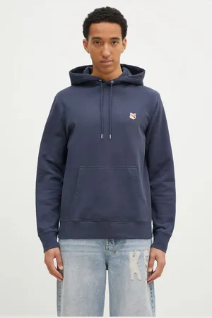 Maison Kitsuné Bavlněná mikina Fox Head Patch Regular Hoodie pánská