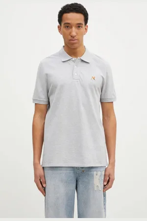 Maison Kitsuné Bavlněné polo tričko Fox Head Patch Regular Polo barva