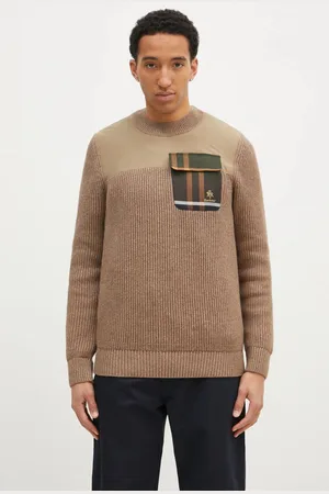 Baracuta Vlněný svetr Barbour x Baracut Miller Knit pánský