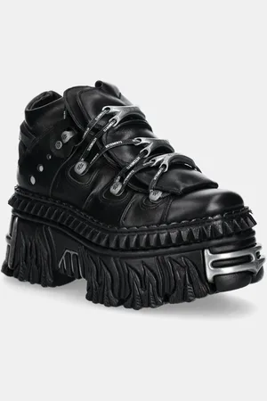 Vetements Kožené tenisky x New Rock Fire Platform barva