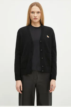 Maison Kitsuné Vlněný svetr Baby Fox Patch barva