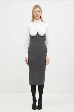 Sportmax Vlněná sukně Ape1234 barva