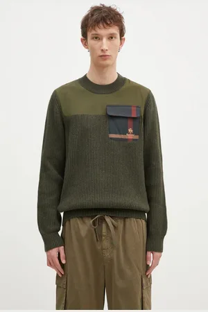 Baracuta Vlněný svetr Barbour x Baracut Miller Knit pánský