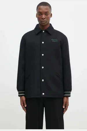 Maison Kitsuné Vlněná bunda Varsity barva