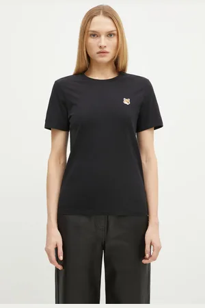 Maison Kitsuné Bavlněné tričko Fox Head Patch barva