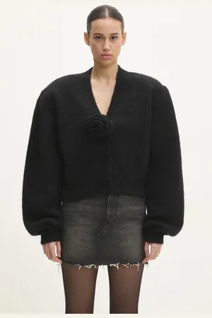 ROTATE Vlněný svetr Knit Cropped barva