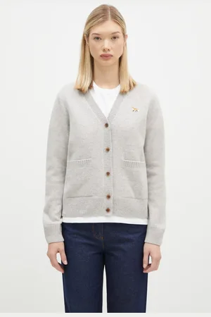 Maison Kitsuné Vlněný svetr Baby Fox Patch barva
