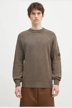 C.P. Company Vlněný svetr Knitwear Crew Neck In Re-Wool pánský