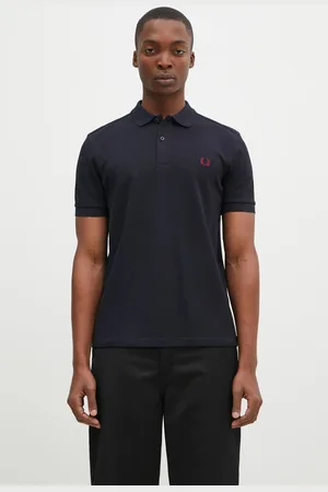 Fred Perry Bavlněné polo tričko tmavomodrá barva