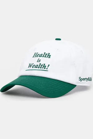 Sporty & Rich Bavlněná baseballová čepice Health Is Wealth barva