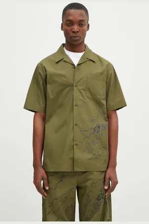 Maharishi Bavlněná košile Dpm: Sparse Bonsai Camo Shirt barva