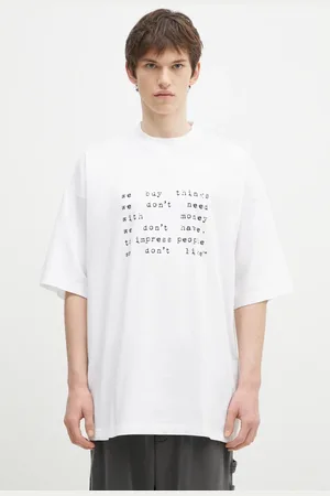 Vetements Bavlněné tričko We Buy Things Oversized barva