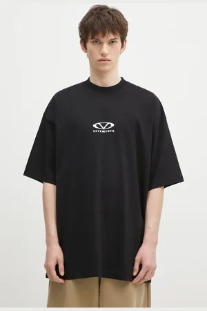 Vetements Bavlněné tričko Oval Logo Oversized barva