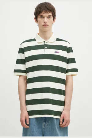 ICECREAM Bavlněné polo tričko Running Dog Ss Striped Rugby Top barva