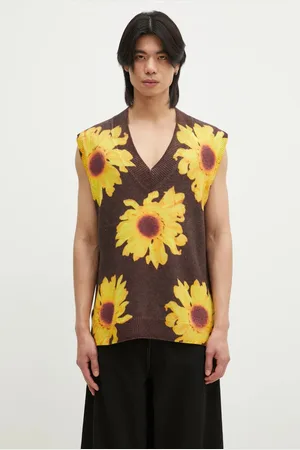 J.W.Anderson Vlněná vesta Printed Vest barva