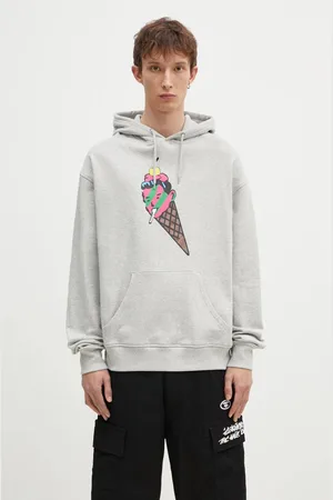 ICECREAM Bavlněná mikina Cone Man Popover Hood pánská
