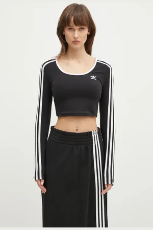 adidas Tričko s dlouhým rukávem 3S LS CROP barva