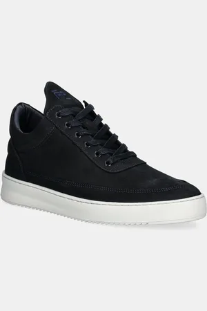 Filling pieces Nubukové tenisky Low Top Ripple Nubuck tmavomodrá barva