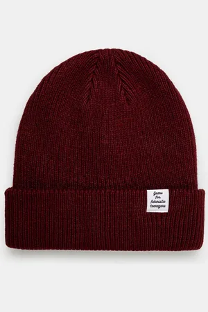 HUMAN MADE Čepice Classic Beanie vínová barva