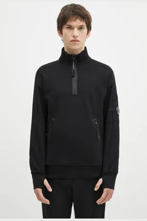 C.P. Company Bavlněná mikina Diagonal Raised Fleece Half Zipped Sweatshirt pánská