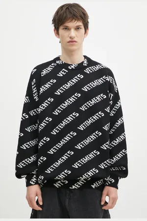 Vetements Vlněný svetr Monogram barva