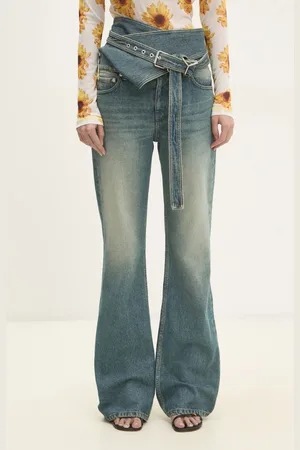 Y / PROJECT Džíny WRAP BELT JEANS dámské