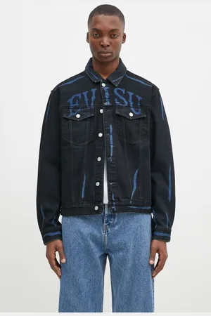 Evisu Džínová bunda Daicock Print pánská