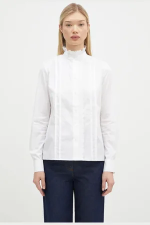 Maison Kitsuné Bavlněná košile Craft Embroidery barva