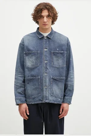 NEIGHBORHOOD Džínová bunda Washed Coverall Jacket pánská