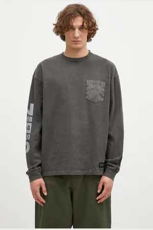 NEIGHBORHOOD Bavlněné tričko s dlouhým rukávem Pigment Dyed Crewneck Longsleeve barva