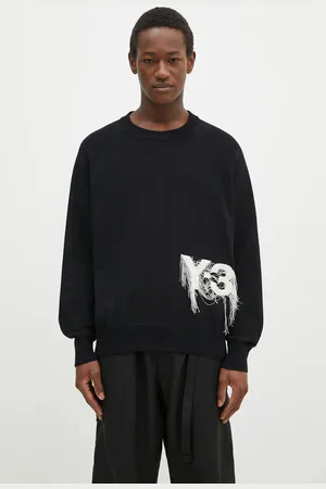 Y-3 Svetr Logo Knit Crew pánský