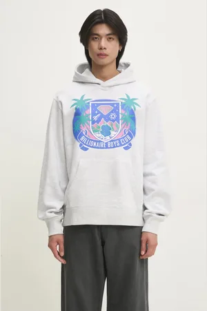 Billionaire Boys Club Bavlněná mikina Tropical Crest Popover Hood pánská