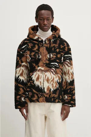 J.W.Anderson Fleecová mikina s příměsí vlny Zip Front Hooded Jacket barva