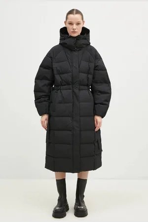 Ganni Péřová bunda Tech Seersucker Puffer Coat dámská