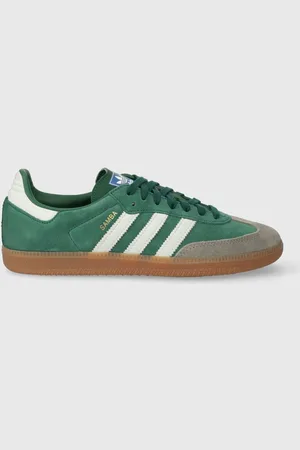 adidas Semišové tenisky Samba OG zelená barva