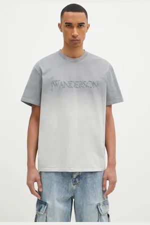J.W.Anderson Bavlněné tričko Logo Embroidery Gradient T-Shirt barva
