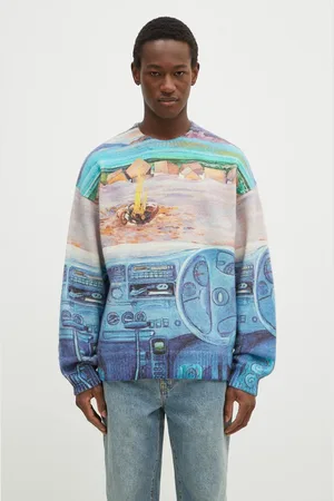 J.W.Anderson Vlněný svetr Printed Jumper barva