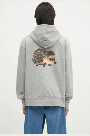 J.W.Anderson Bavlněná mikina Prickly Back Print Hoodie barva