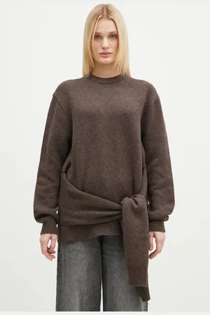 J.W.Anderson Svetr z vlněné směsi Draped Tie Front Jumper dámský
