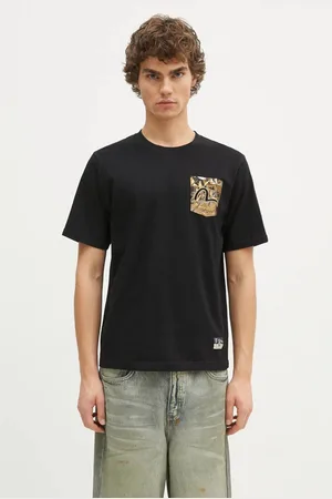 Evisu Bavlněné tričko Brocade Pocket & Seagull Emb barva