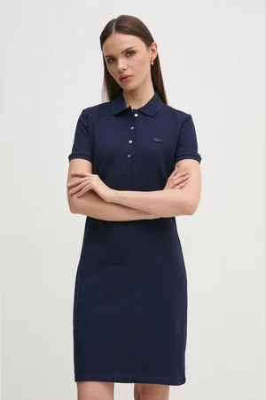 Lacoste Šaty tmavomodrá barva
