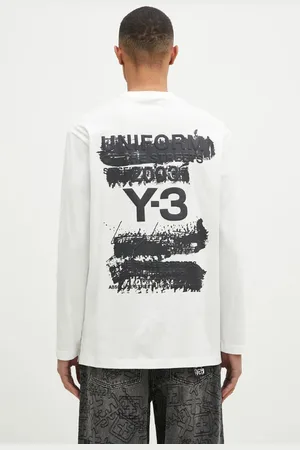 Y-3 Bavlněné tričko s dlouhým rukávem Graphic Longsleeve Tee barva