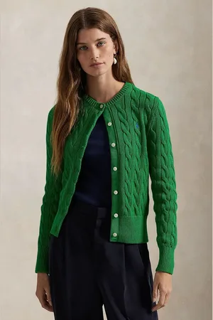 Ralph Lauren Bavlněný kardigan bílá barva