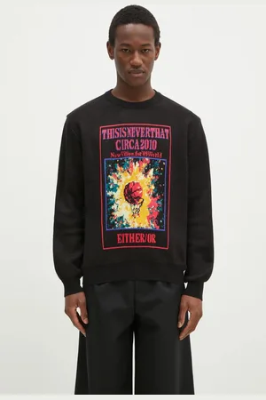 This Is Never That Svetr z vlněné směsi Basketball Hoop Knit Sweater pánský
