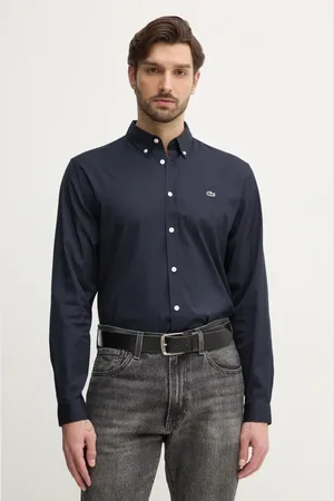 Lacoste Bavlněná košile bílá barva