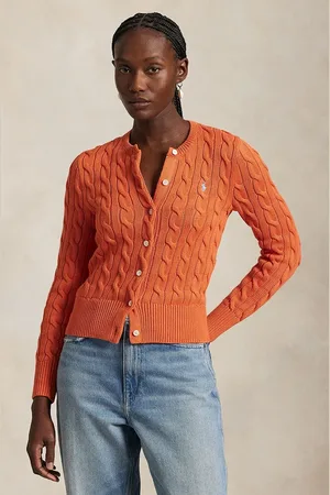 Ralph Lauren Bavlněný kardigan bílá barva