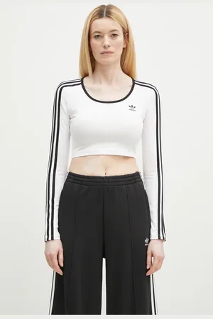 adidas Tričko s dlouhým rukávem 3S LS CROP barva